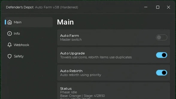 Macro | Auto Rebirth, Auto Upgrade, Webhook & etc.