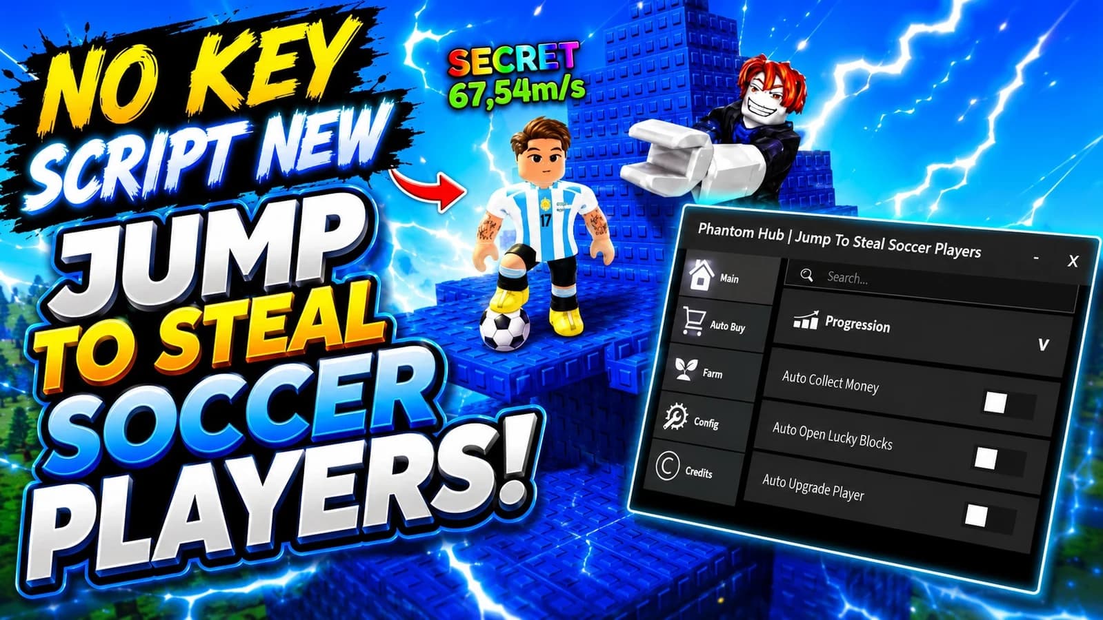 Jump To Steal Soccer Players Script OP | No key