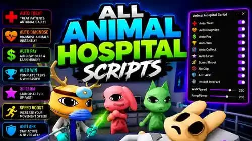 WilonityHub | Animal Hospital Script – Auto Farming GUI