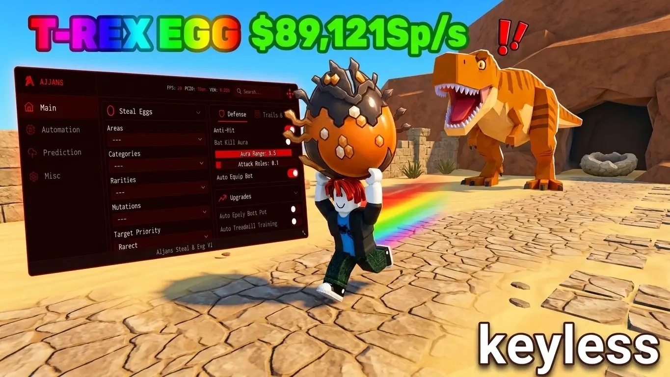 Ajjans - Roblox Steal a Egg Auto Farm Script