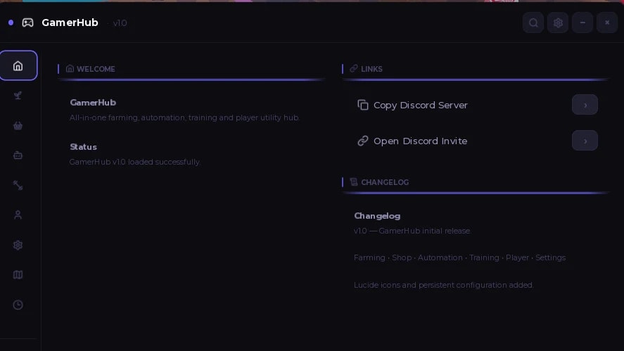 GamerHub | All-in-One Farming Script | Auto Train, Rebirth
