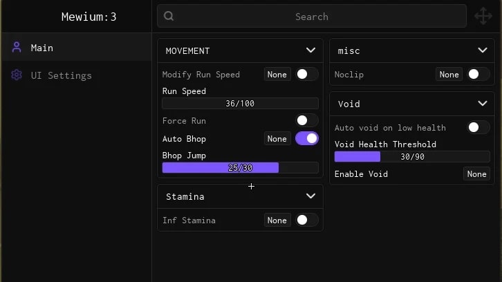 Mewium | Auto Bhop Inf Stamina and more (READ DESC) bahkrums