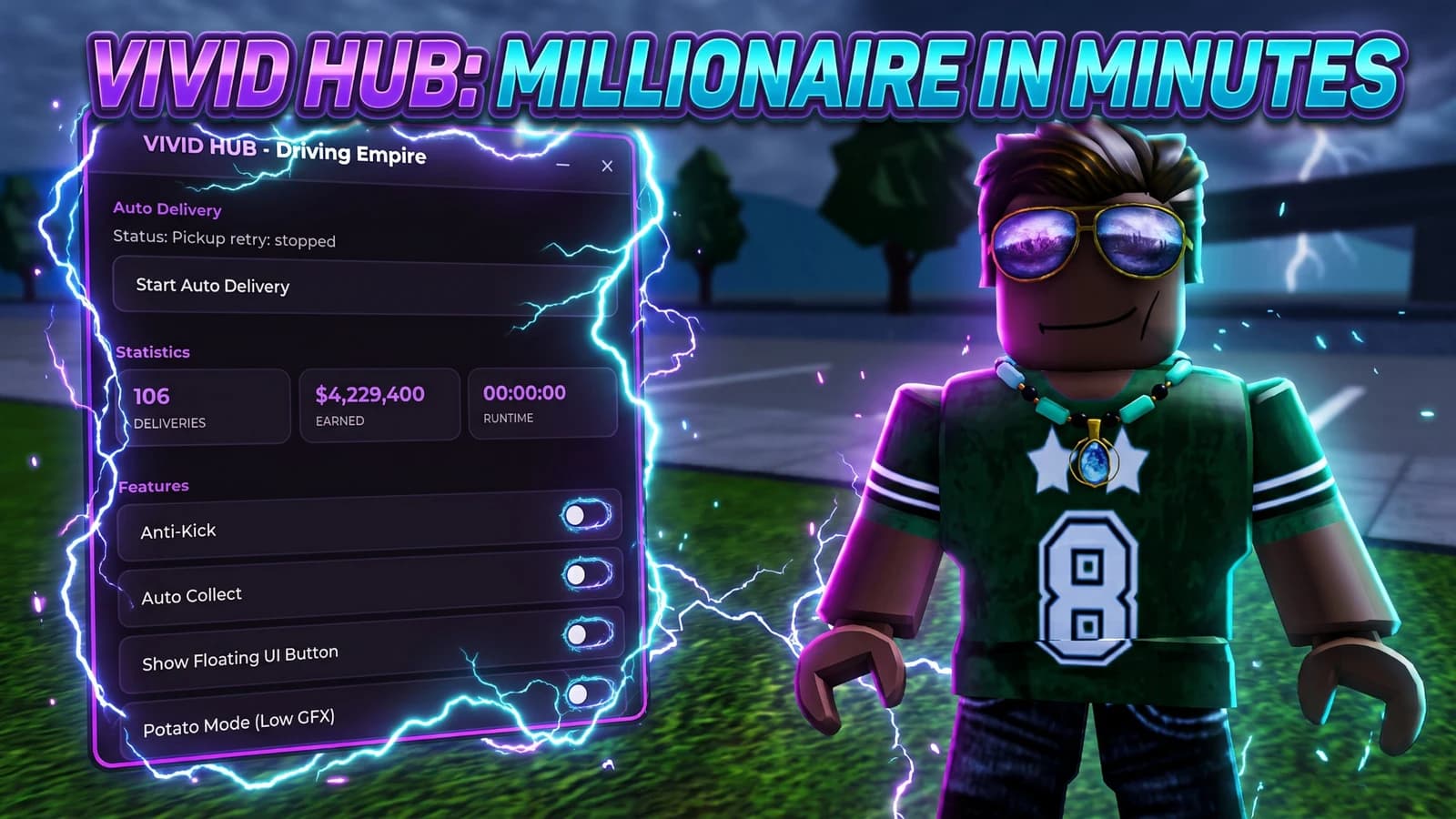 8.5MIL+/HR・Auto Farm・Auto Delivery・Anti-AFK・Auto Task Claim