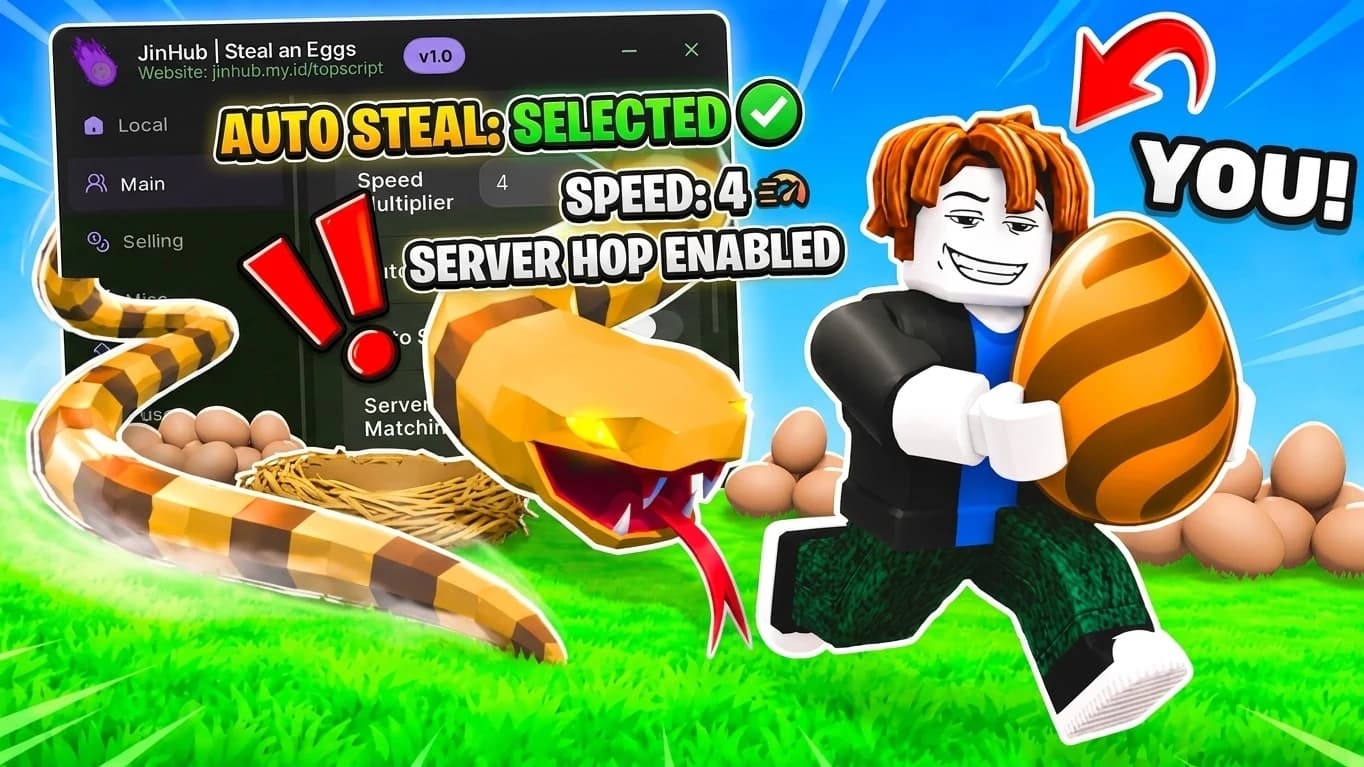 Steal an Egg | Full Feature Farming