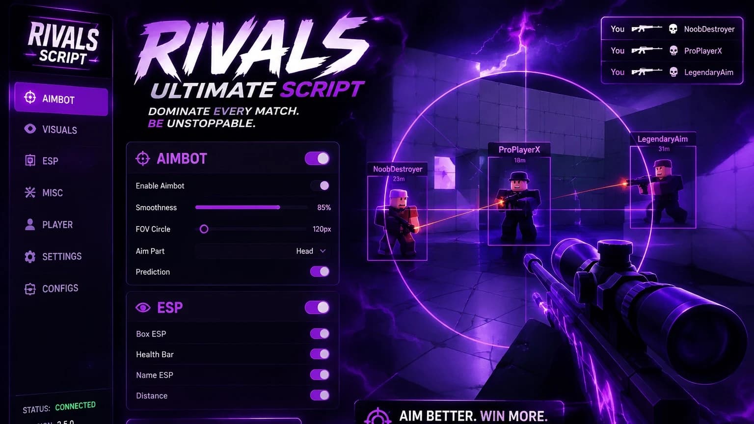 Rivals best script Auto Farm ,Silent Aim ,fly
