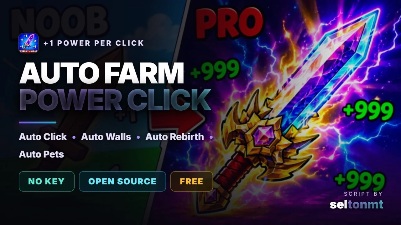 ⚔️ Auto Click, Auto Walls & Auto Rebirth | Open Source