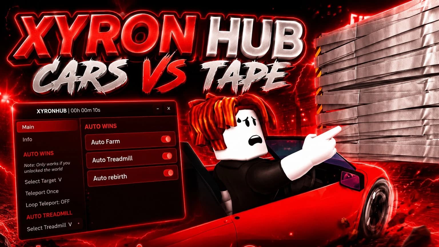 (KEYLESS) Cars Vs Tape | XyronHub