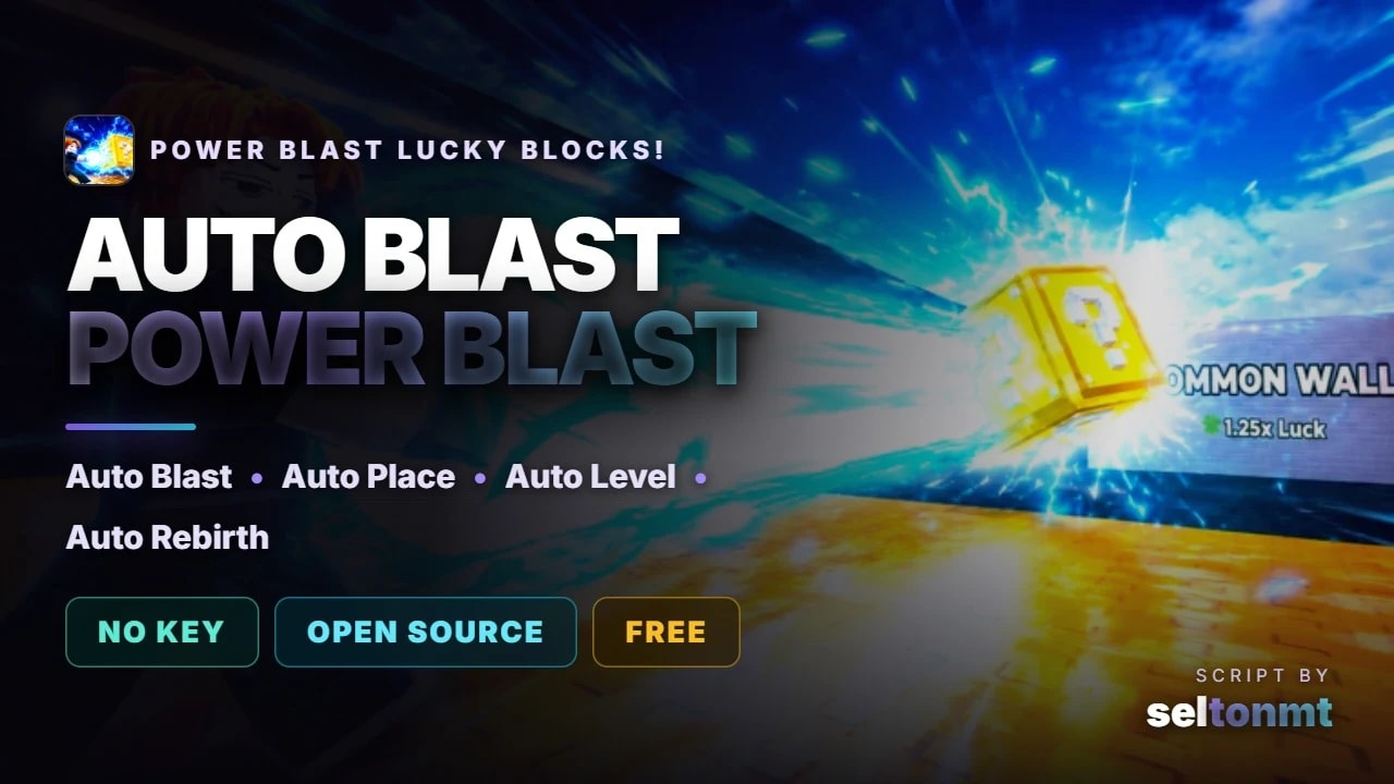 💥 Auto Blast, Auto Place, Auto Level & Rebirth | No Key