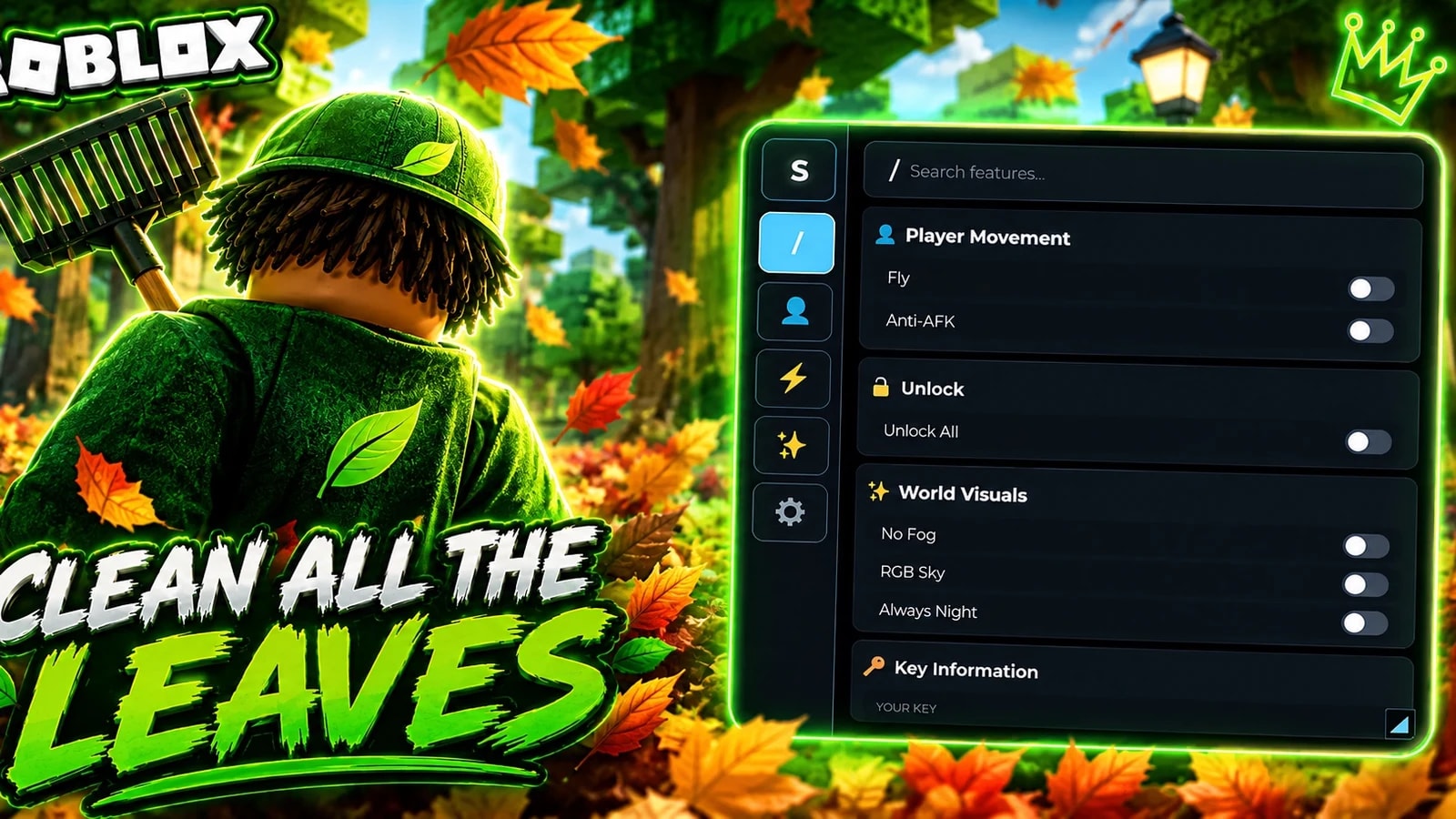Scriptly | Clean All The Leaves | Unlock All!