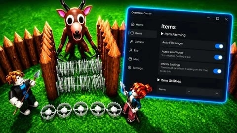 Inf Saplings, Godmode, Instant Bring Items & More