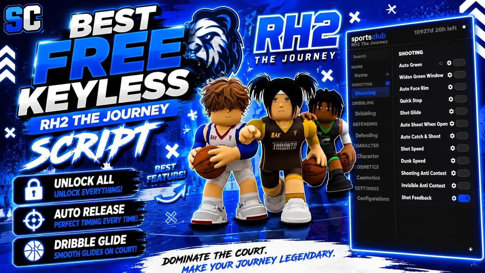 Free RH2 The Journey Script | Unlock All, Auto Green, Speed