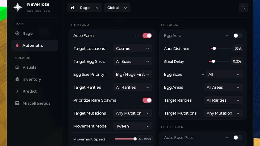 Steal An Egg SCRIPT - Instant Steal, AutoFarm, speed bypass