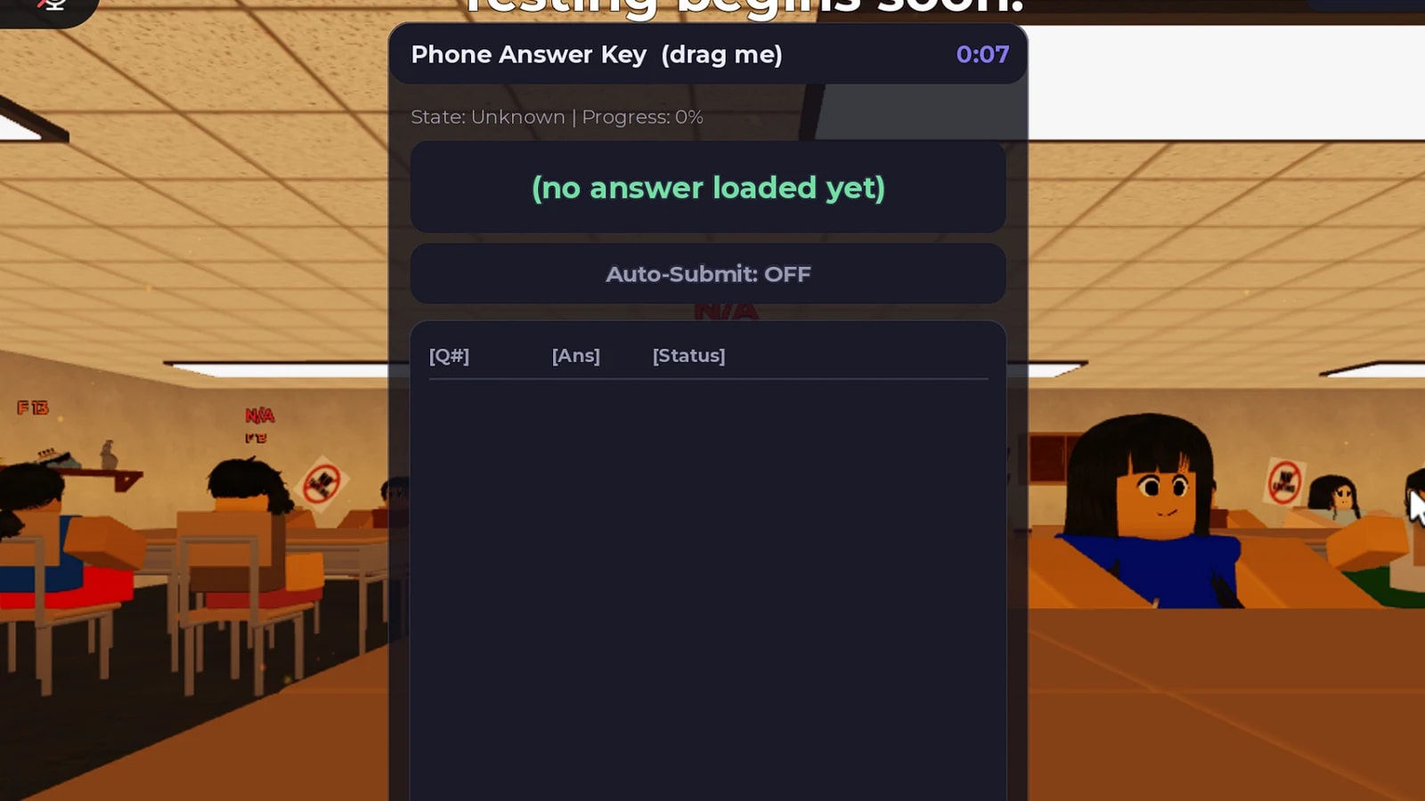 Answer Key HUD & Teacher Radar