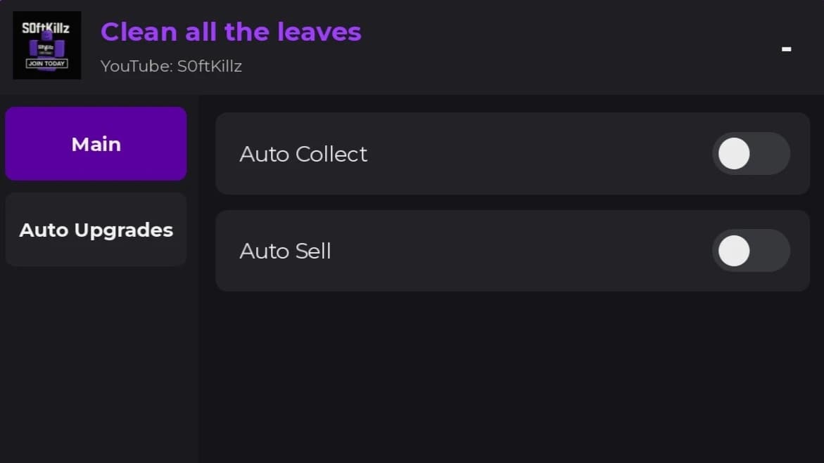 Clean all the leaves Script - Auto Collect, Auto Win, NoClip