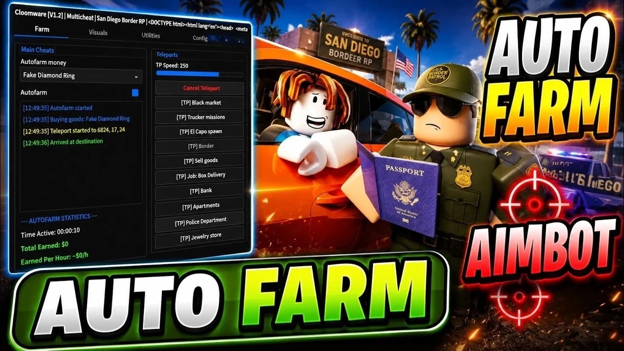 San Diego Border Roleplay Script — Ultimate Border Hub
