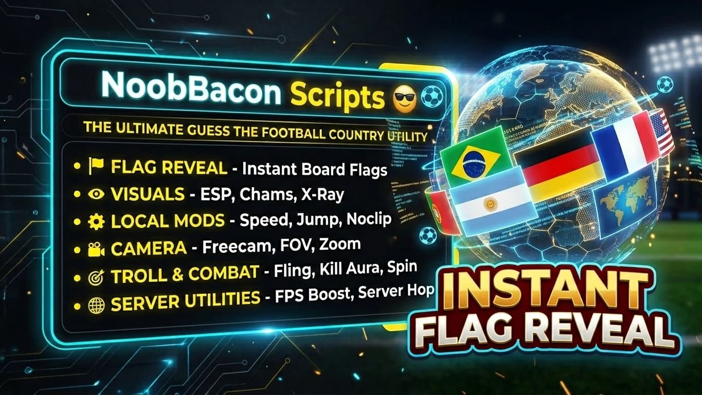 Guess My Football Country Script - Flag Reveal & ESP Hub