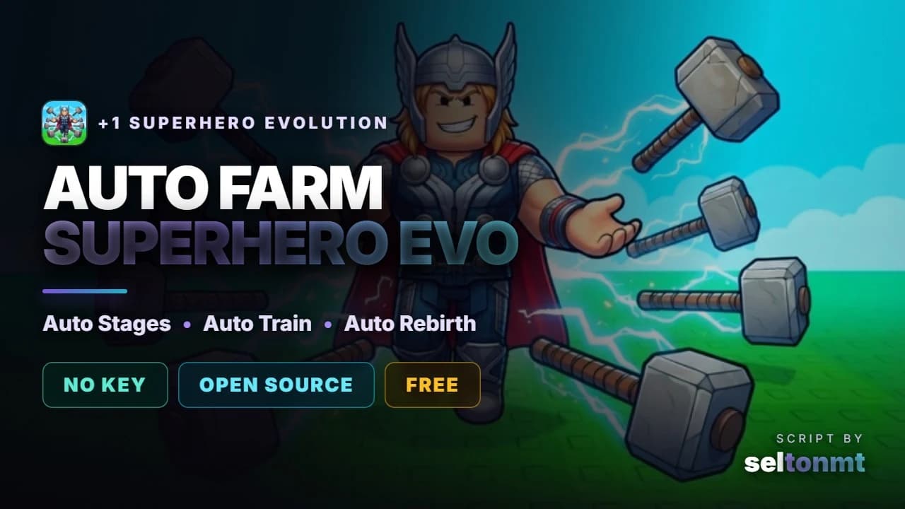 🦸 Auto Stages, Auto Training, Eggs & Rebirth | No Key