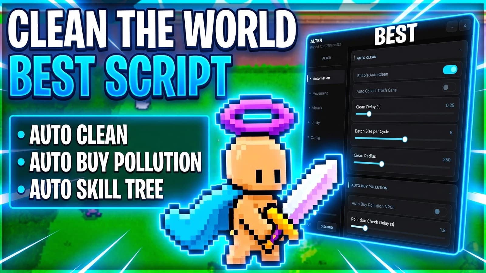 BEST SCRIPT AUTO CLEAN AUTO BUY POLLUTION AUTO SKILL TREE!