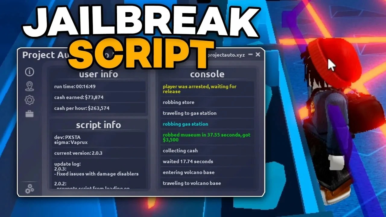 JAILBREAK AUTO-ROB + TELEPORT | NO KEY | 2026