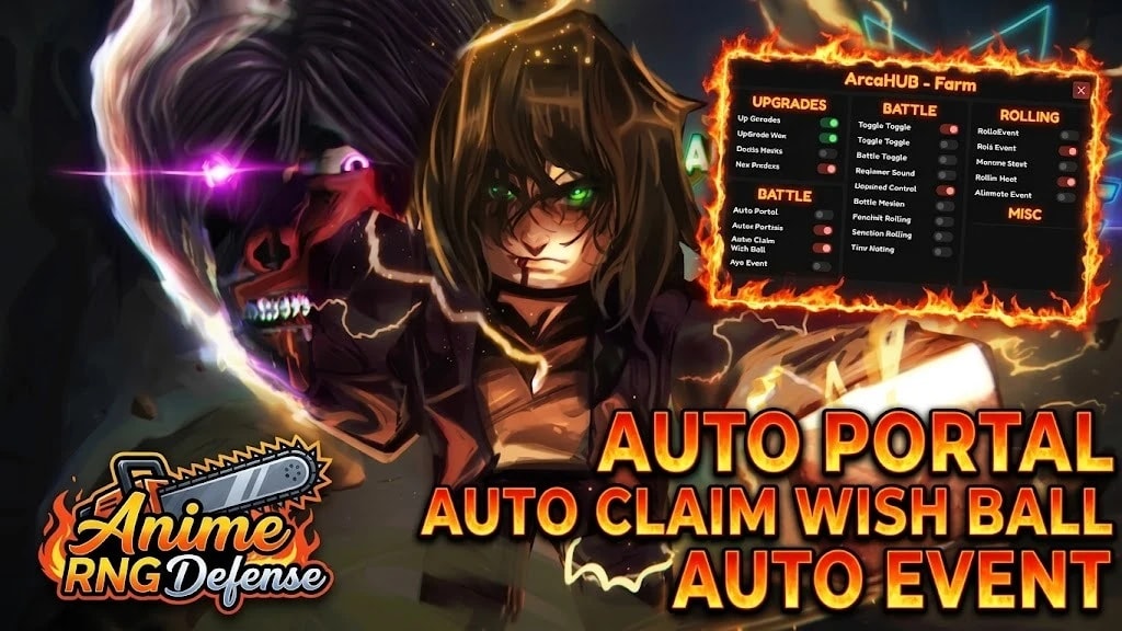 Arca | Auto Portal & Auto Event - Anime RNG Defense