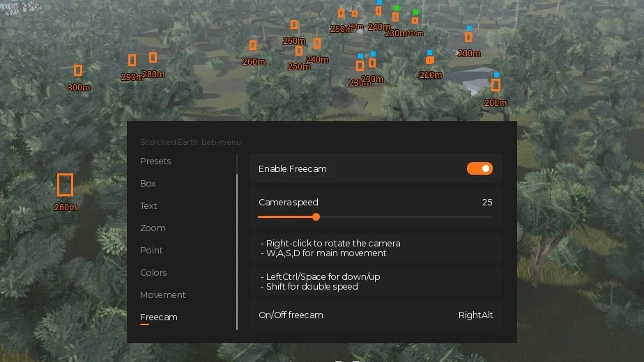 SCORCHED EARTH: ESP, Zoom, Freecam