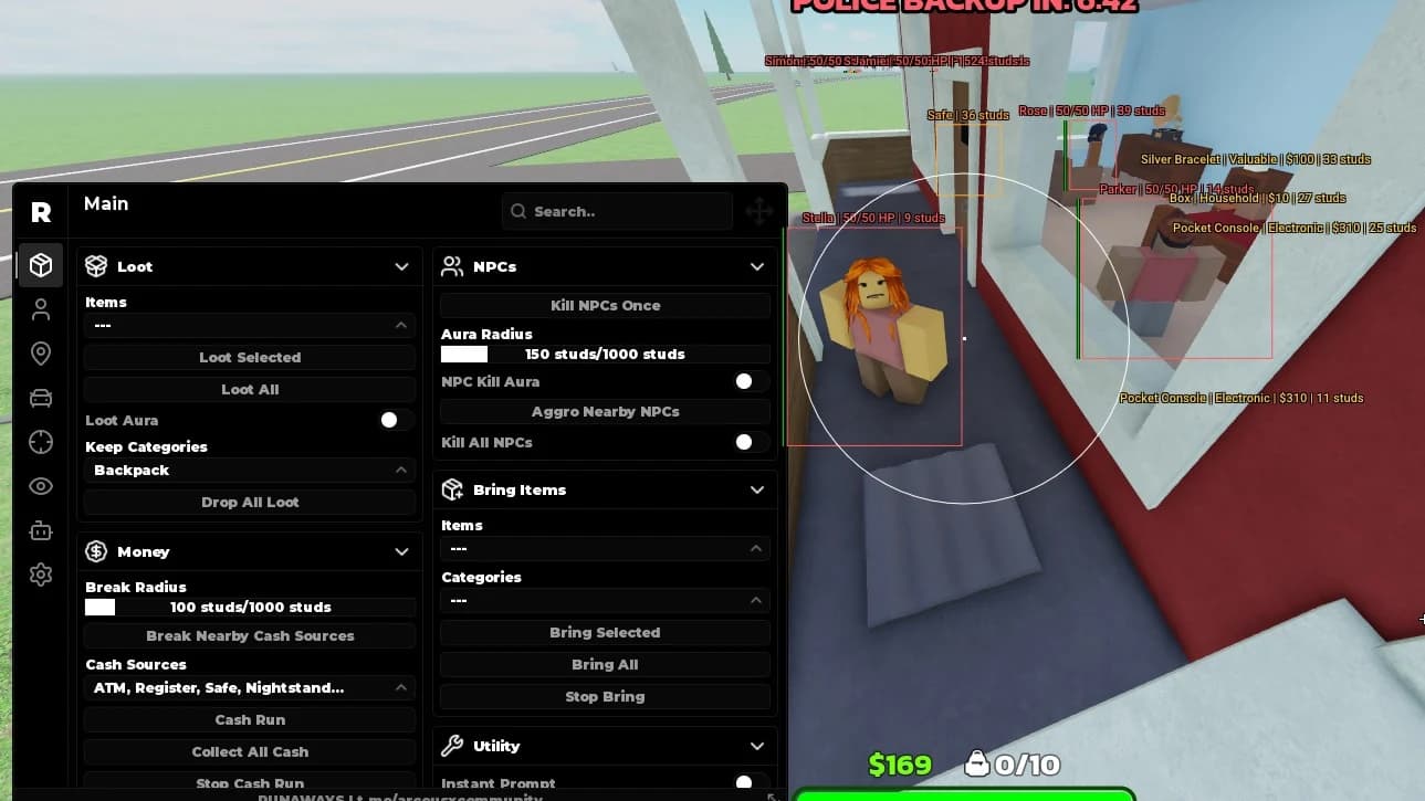 KILL ALL, AUTO LOOT, AUTO FARM, SILENT AIM