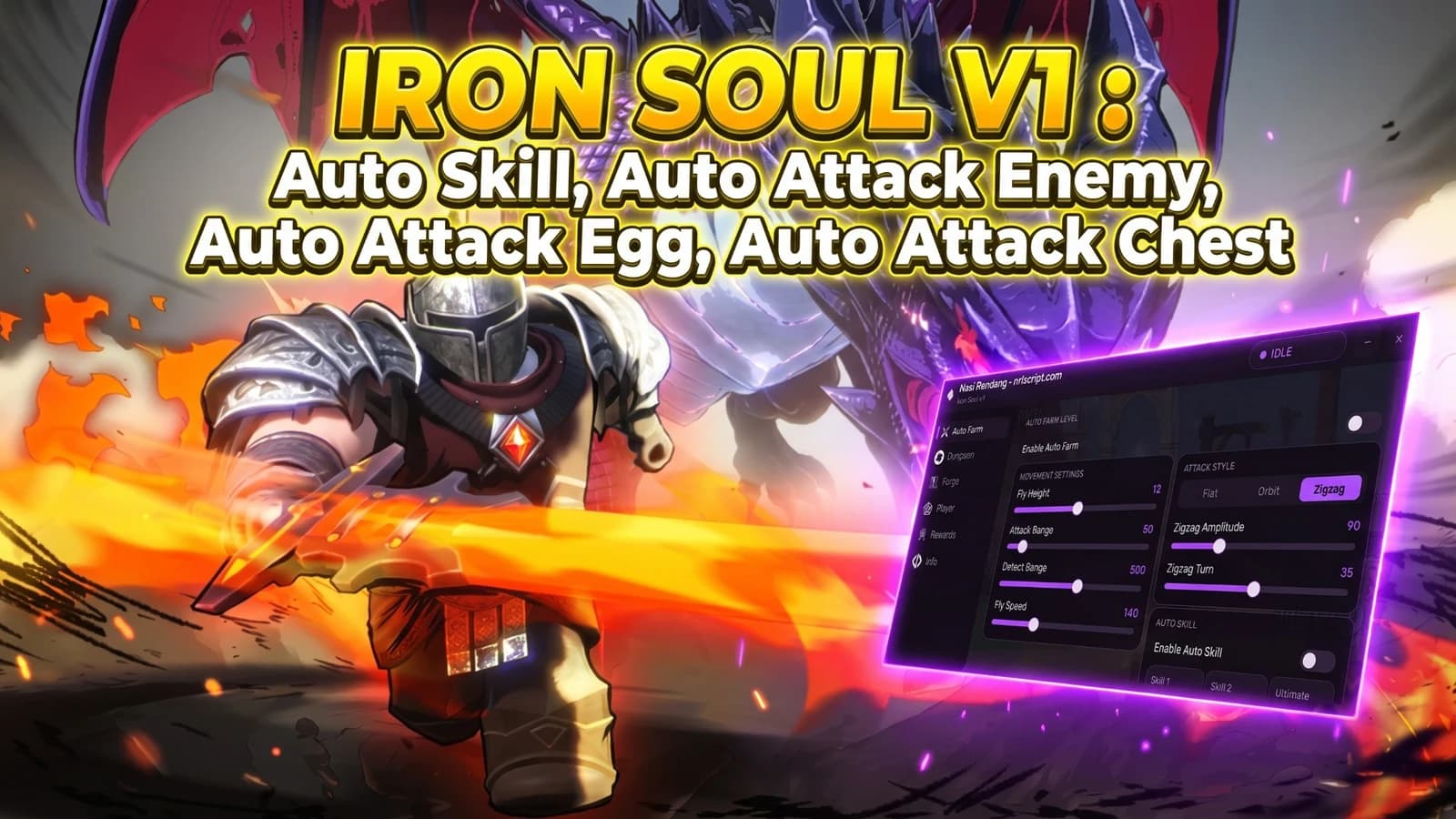 IRON SOUL Auto Farm, Auto Dungeon, Auto Forge Script