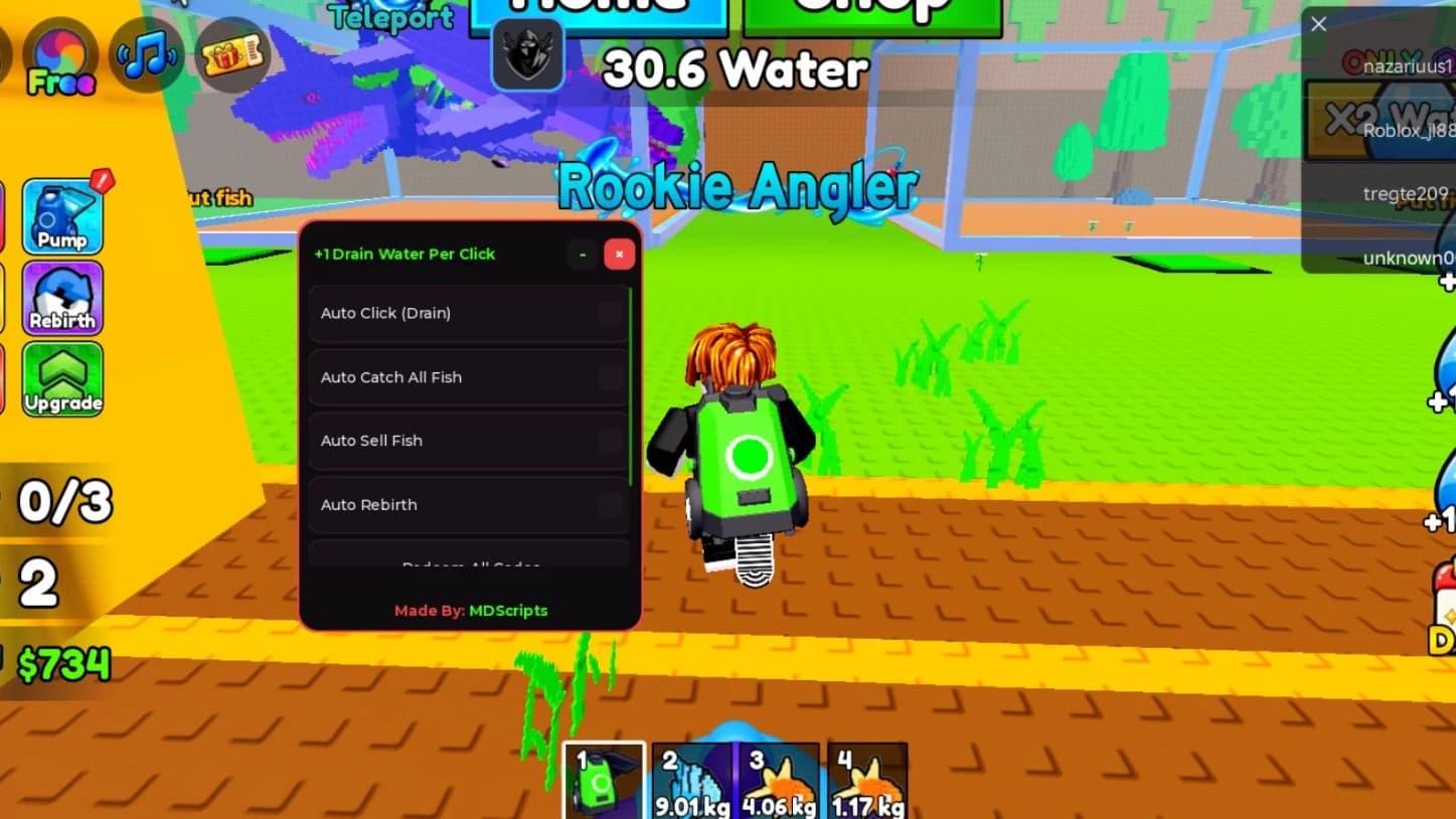 Auto Click, Auto Catch, Auto Sell