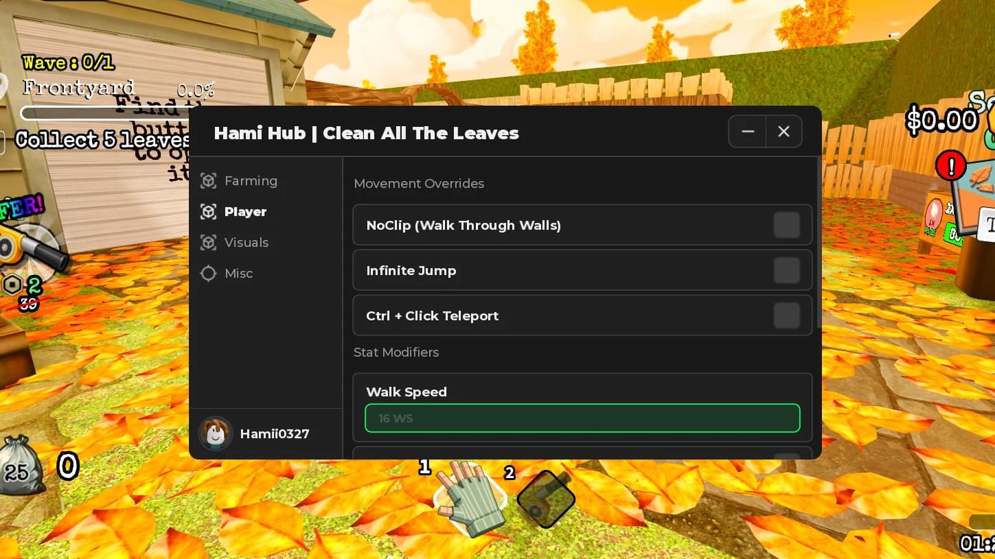 No Clip, Walkspeed, Teleport, Highjump