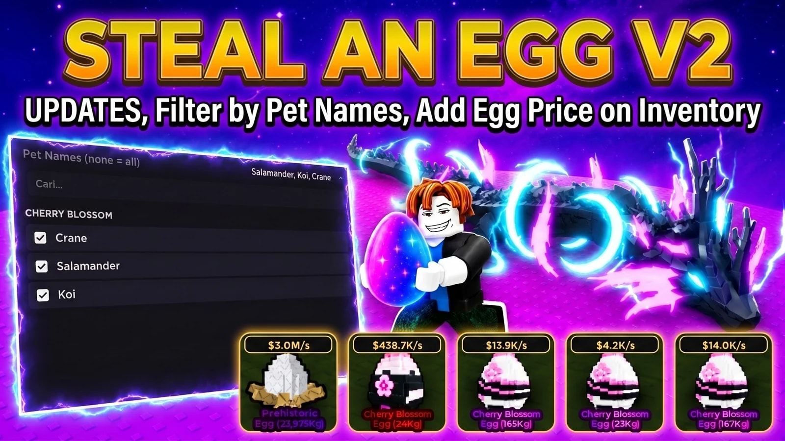 STEAL AN EGG V2 : UPDATES