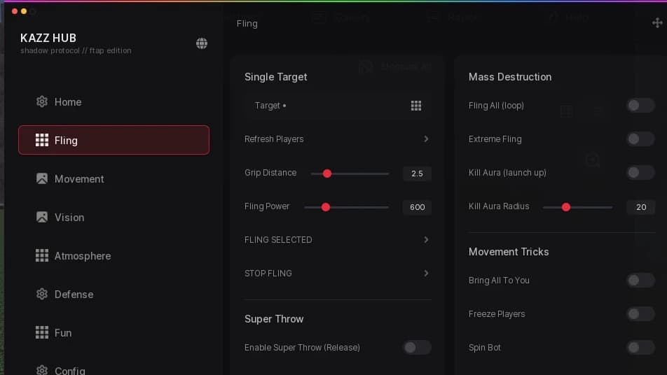 Kazz Hub Beta Silent aim, further reach, sky changer