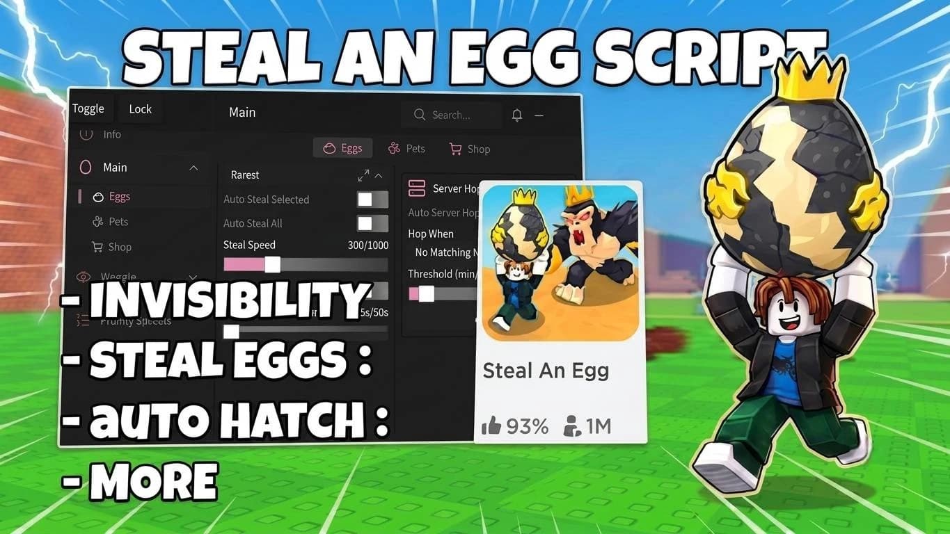 Steal An Egg Script | Auto Farm, Auto Steal & More