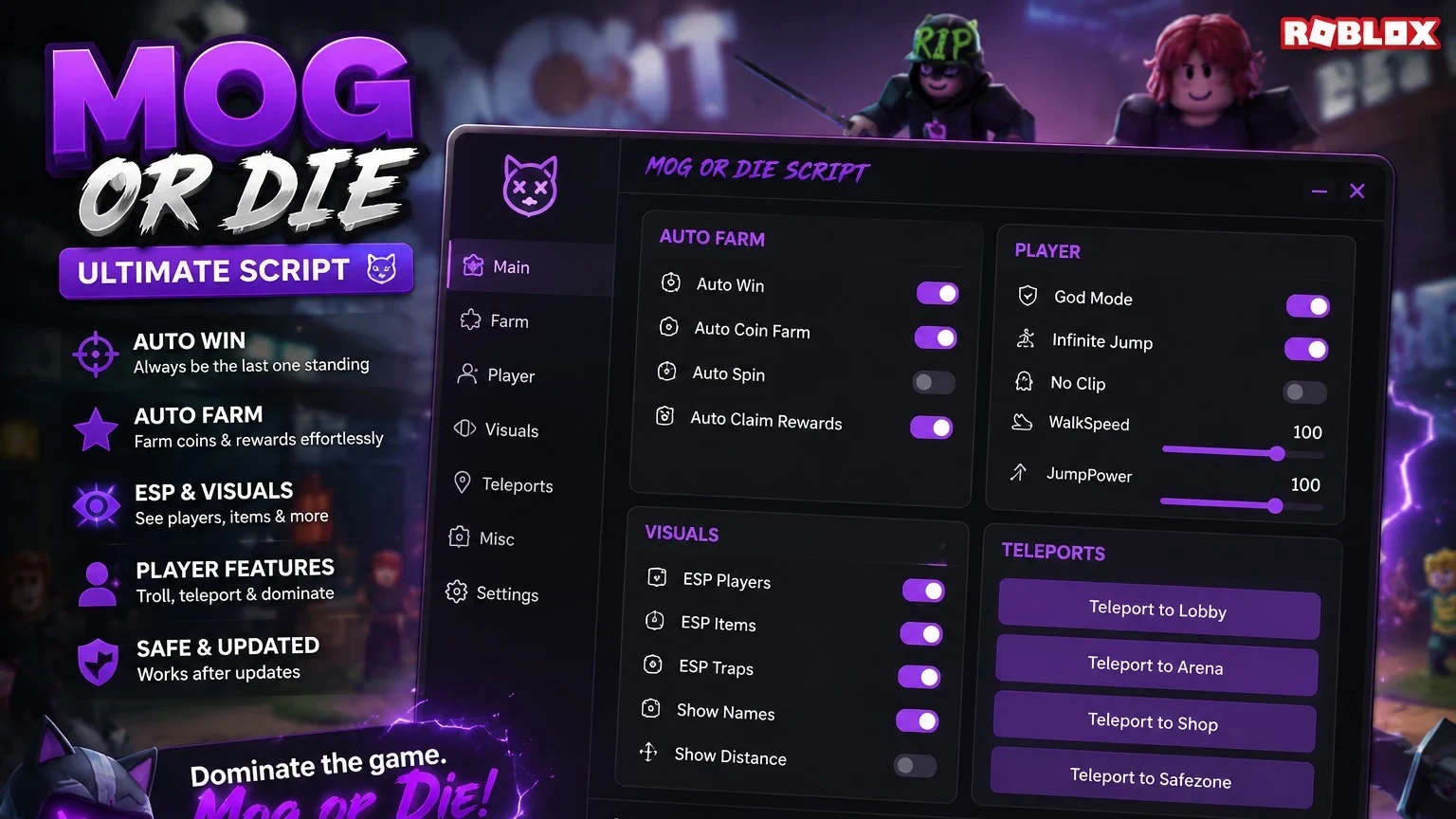 Mog or Die Script | Ultimate Hub – Auto Win, ESP & More