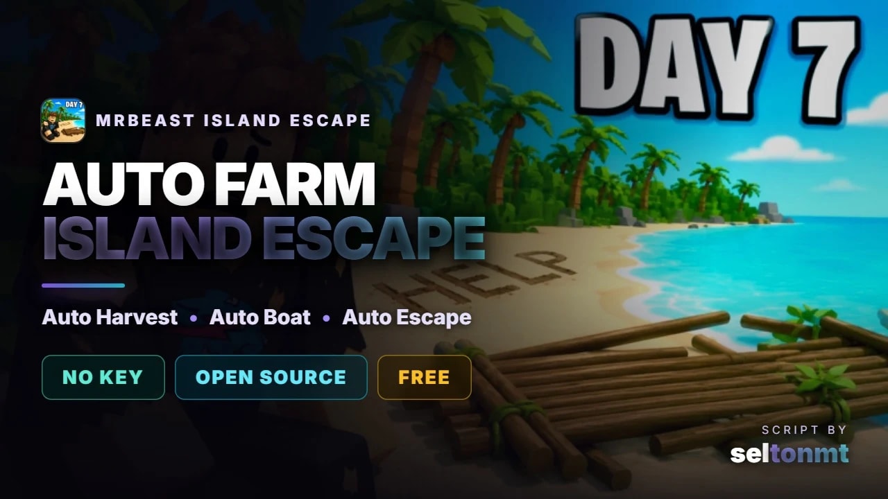 Auto Harvest, Build, Escape & Rejoin | Open Source, No Key