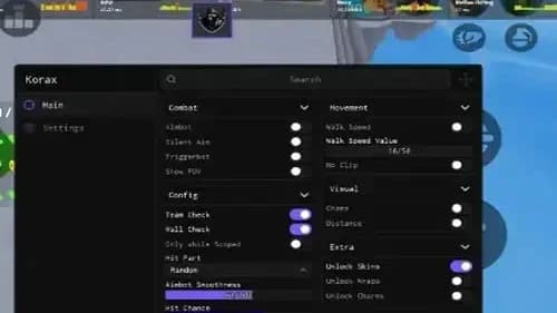 RIVALS Script Korax - Aimbot, Silent Aim, Triggerbot & ESP