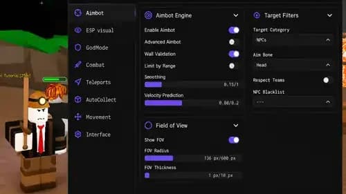 Drill to Earth’s Core Script 3artAim - Aimbot, ESP, GodMode