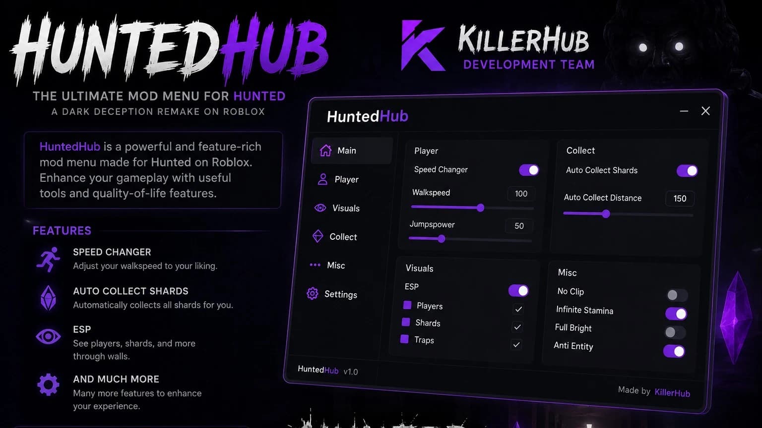 Dark Deception HuntedHub By killerjeremy07