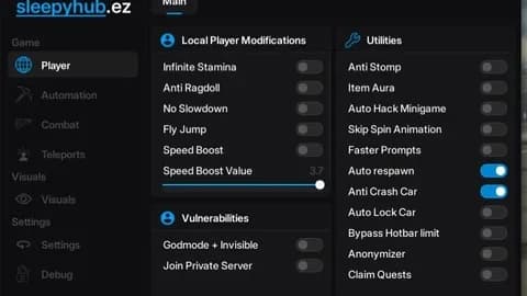 Auto Farm, Silent Aim, Auto ATM, Anti Ragdoll, Speed + More