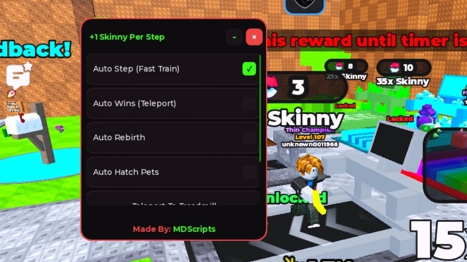 Auto Step, Auto Wins, Auto Rebirth & More