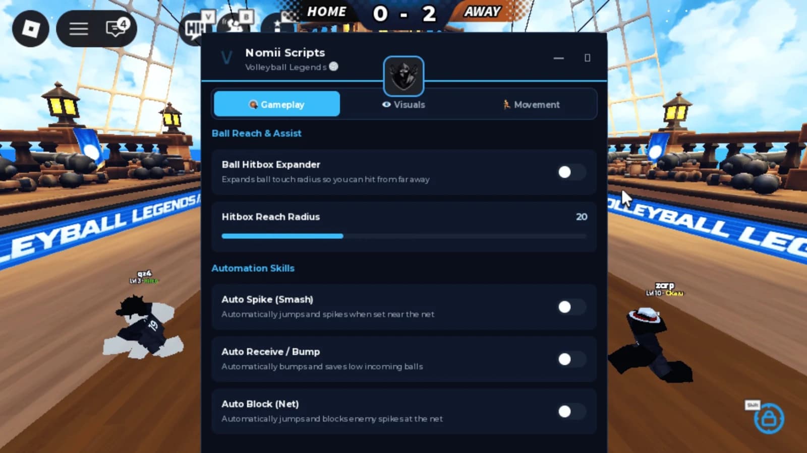 Ball Hitbox Expander, Auto Spike, WalkSpeed & More