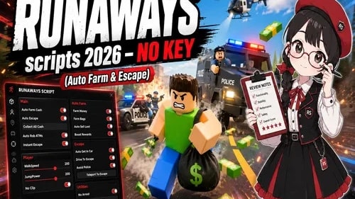 RUNAWAYS scripts 2026 – NO KEY (Auto Farm & Escape)