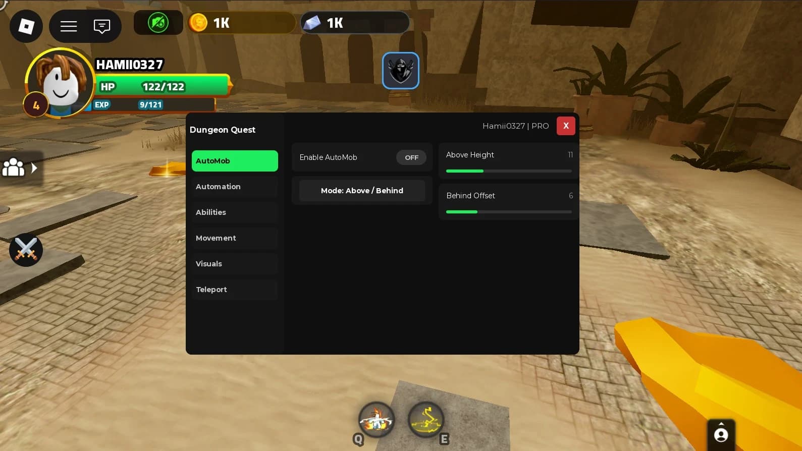 Auto Mob, Auto Attack, Auto Abilities, ESP