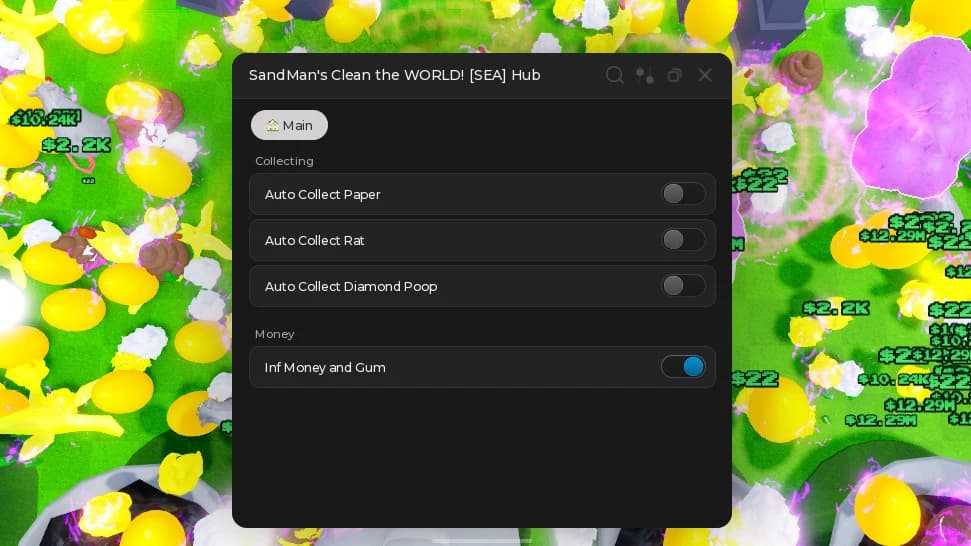 This keyless script for Clean the World includes Auto Collec