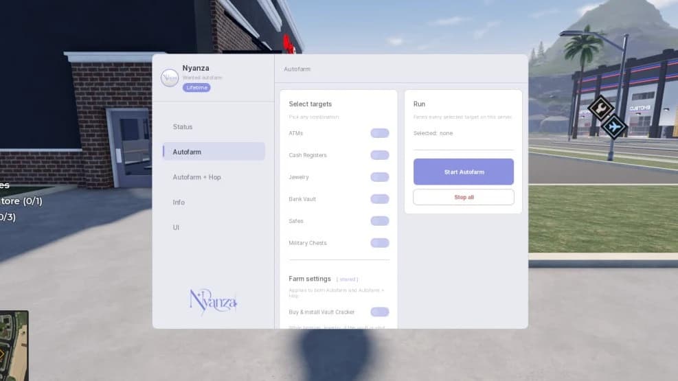 Wanted Autofarm Fully autonomous multi-target Wanted money f