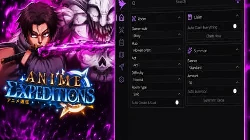 Anime Expeditions scripts – NO KEY Macro Records, Auto play