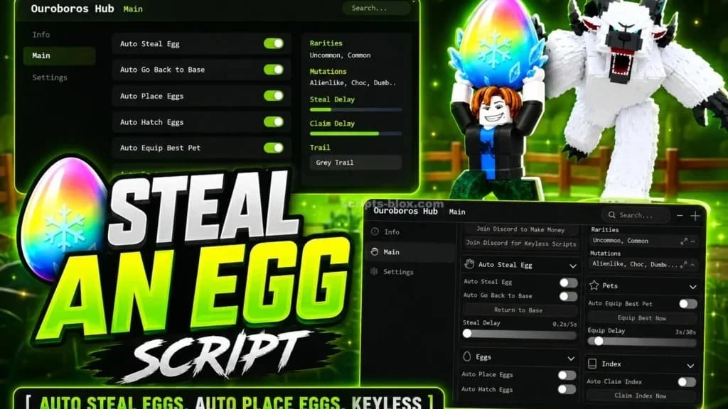 Auto Farm Auto Progression Auto Hatch Webhooks +30 Features
