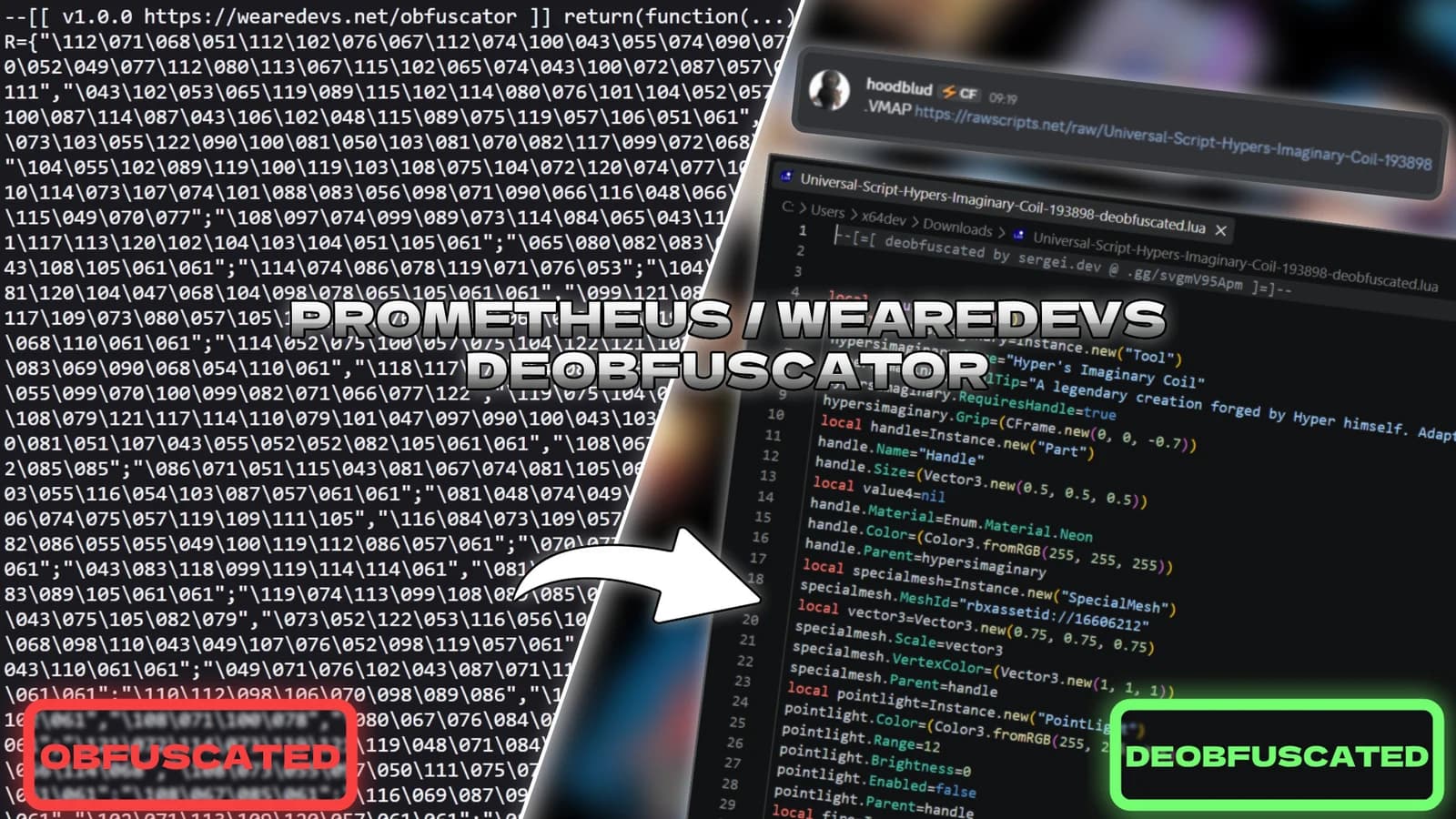 Wearedevs / Prometheus: Deobfuscator