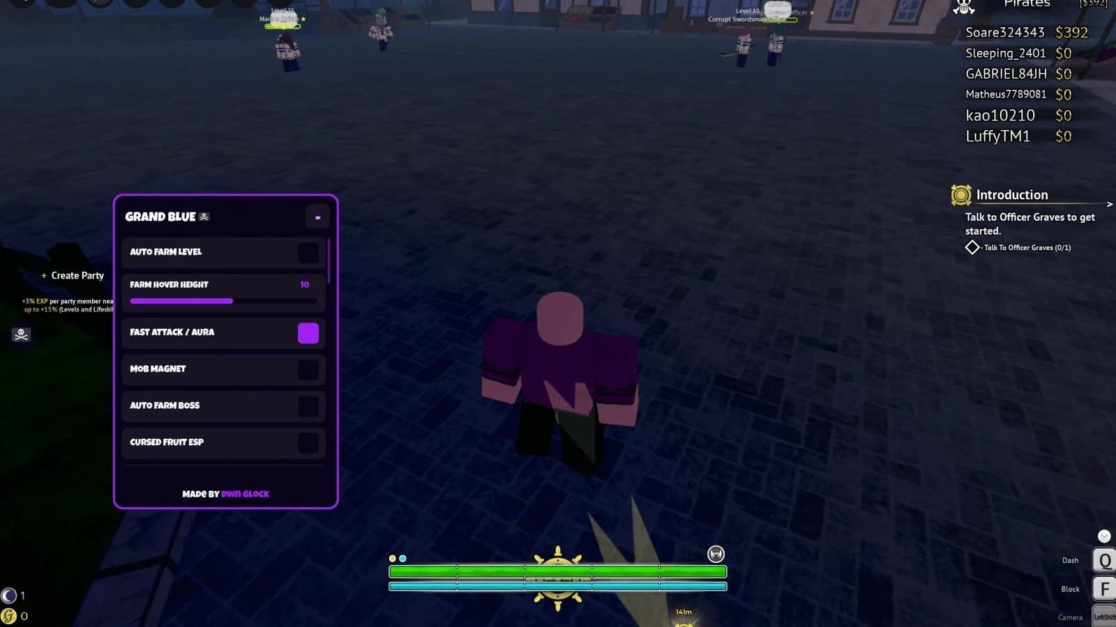 Auto Farm Level, Auto Fish, Fruit Sniper, ESP & More