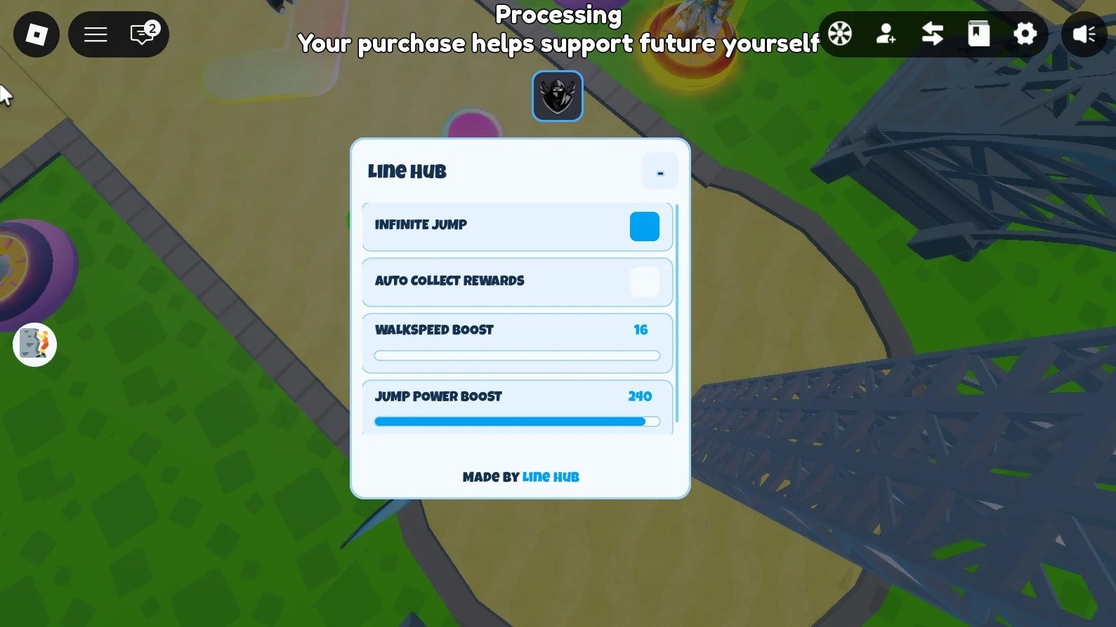 Auto Jump, Walk Speed, Auto Collect, Inf Jump