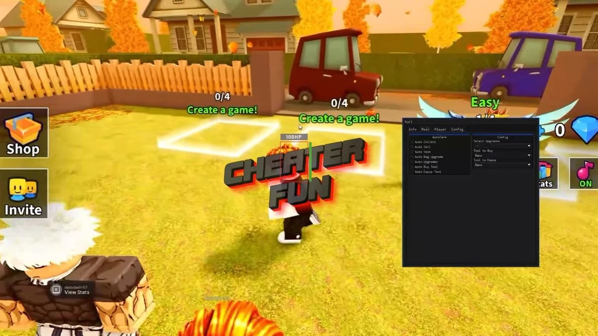 Clean all the leaves Script - Auto Collect, Auto Win, NoClip